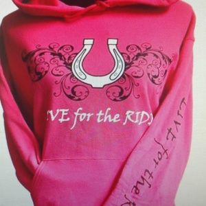 "LIVE for the RIDE" Ladies Pull-Over Hoodie
